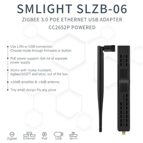 SMLIGHT SLZB-06(U) *New Updated 'U' Version* POE Zigbee Adaptor- Home Assistant — image 3