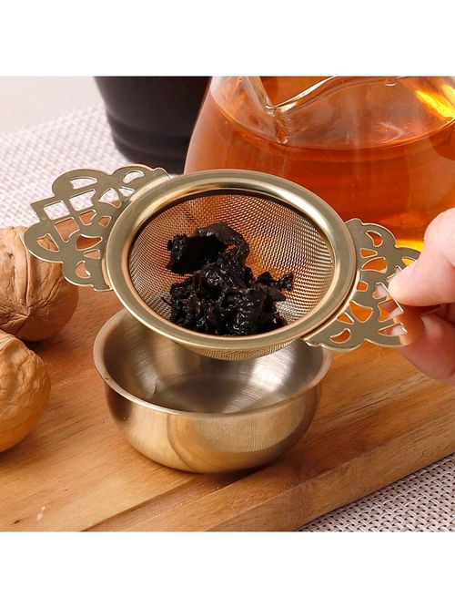 1pc stainless Steel Tea Infuser Filter Loose Leaf Tea Strainer for Teapot Mug — image 1