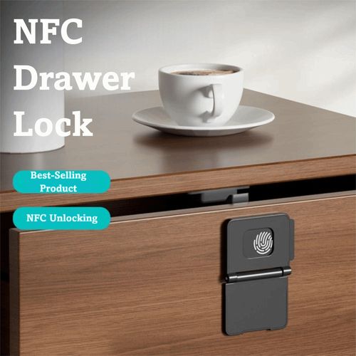 Smart Drawer Electronic Cabinet Lock Magnetic Sensing Universal Invisible Design — image 6