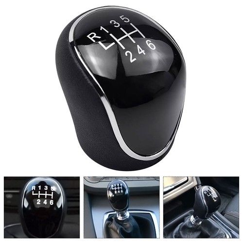 6 Speed Gear Shift Knob For Ford Mondeo IV Mk4 S-Max C-Max Focus Mk2 Mk3 Galaxy