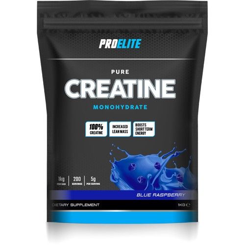 ProElite Micronized Pure Flavoured Creatine Monohydrate Powder 1Kg -100 Servings