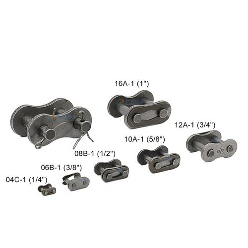 #25 - #200 Simplex/Duplex Roller Chains Full/Half Connecting Links Pitch 1/4"-2" — image 6