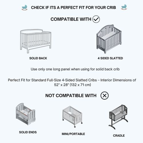 Cozy Cradle Breathable crib mesh liner, Brand new, White color, Crib bumper — image 6