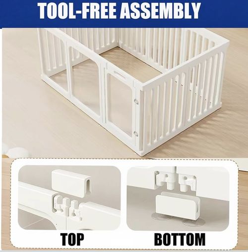Clear Acrylic Dog Playpen Indoor Pet Pen Puppy Pen Dog Fence Safe — image 18