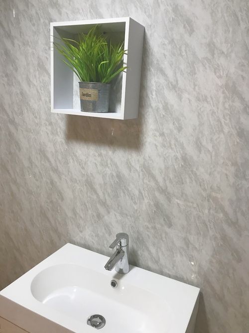 10 Grey Marble PVC Bathroom Cladding Plastic Shower Wet Wall Ceiling Panels — image 8