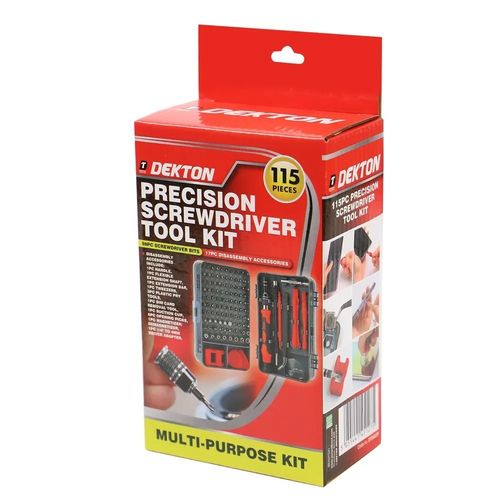 Precision Screwdriver Tool Kit 115pc Ideal For Model Railway & Hobby - Dekton — image 7