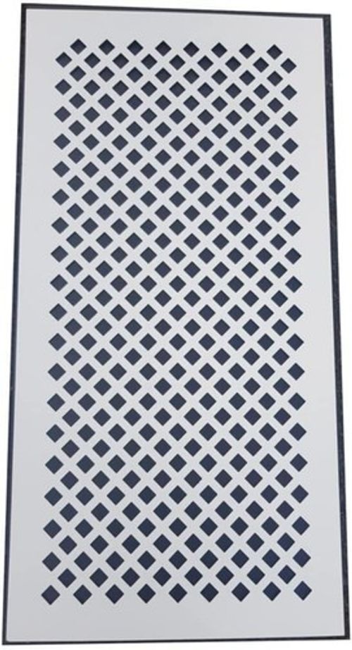  MDF Decorative Radiator Screen. Diamond Patterned 3mm x 1215mm x 610mm