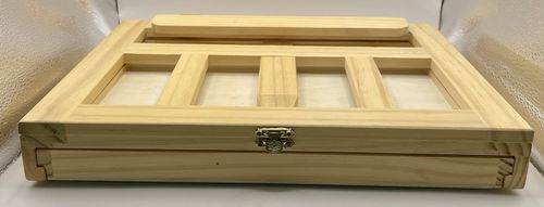 Adjustable Wooden Tabletop Box Easel Desk Artist Workstation with Drawer — image 13