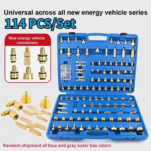 114PCS Car Air Conditioning Leak Detector Auto Repair Tool Detection Tools Kit