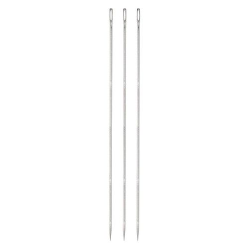 3PCS Upholstery Needle Large Eye Extra Long 10in Sewing Straight Hand Needles