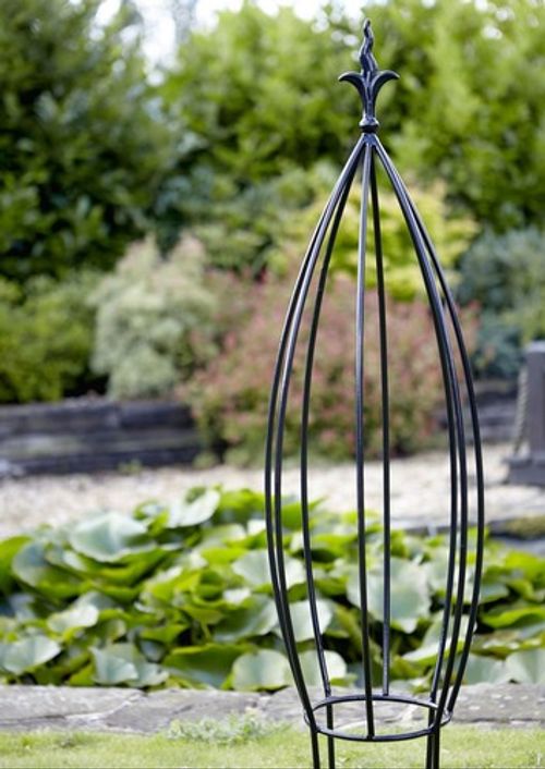 Burdale Garden Obelisk Climbing Metal Plant Pot Support Steel Frame 90cm Tall
