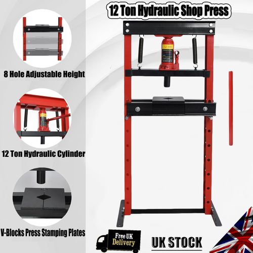 Workshop 12 T Floor Hydraulic Bench Press Garage Standing Bearing Press Machine — image 5