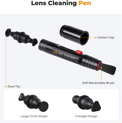 K&F CONCEPT 10-in-1 Camera Cleaning Kit with Lens Pen, Air Blower ,Cloth, Liquid — image 6