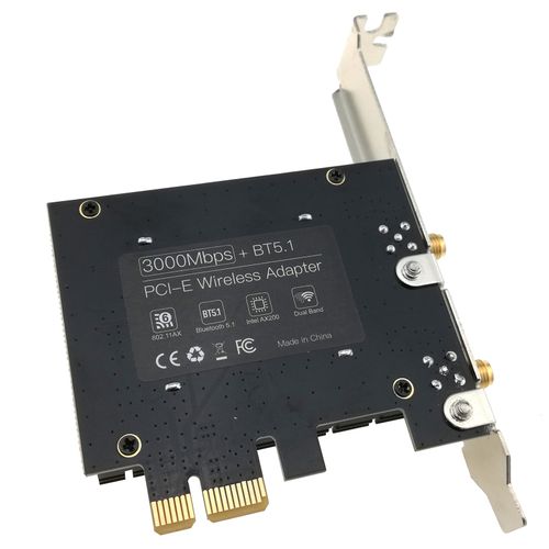 AX3000 Desktop PC PCIe Wireless Network Adapter WiFi 6 Bluetooth Card Gigabit — image 3