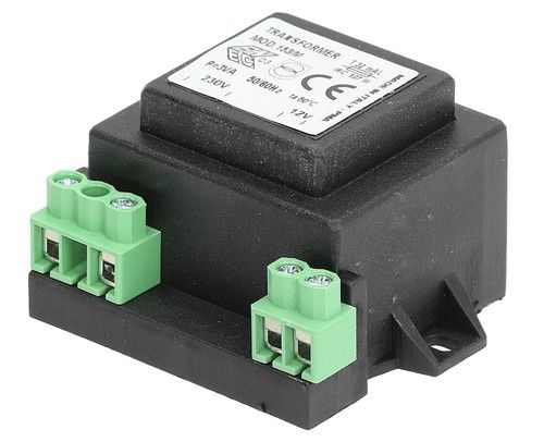UNIVERSAL 220-240 TO 12 VOLT SMALL MAINS VOLTAGE TRANSFORMER 230V TO 12VAC GSP