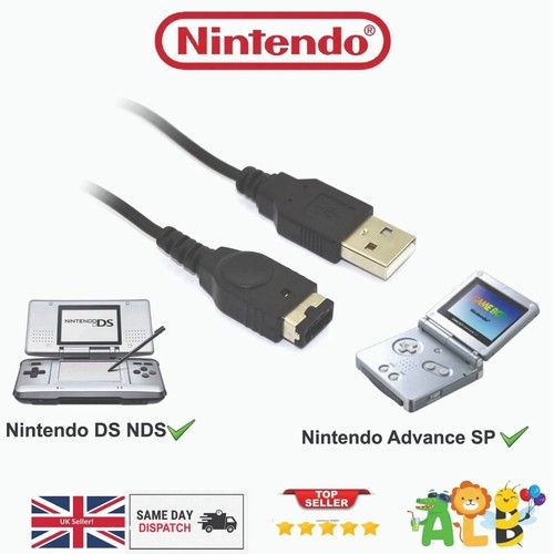 USB Charger Charging Lead Cable for Nintendo DS NDS & Gameboy advance SP GBA SP
