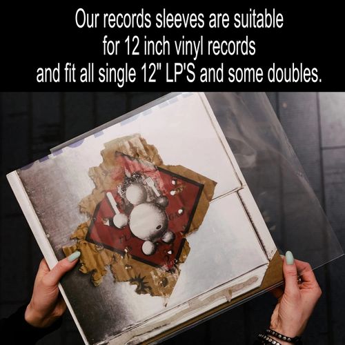 12 inch Vinyl Plastic Outer Record Sleeves 3 Mil Thickness 450g LP Albums Covers — image 22