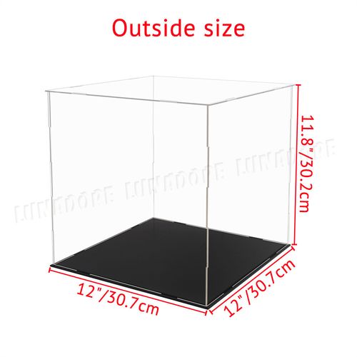 Large Acrylic Display Case Clear Perspex Box Dustproof Action Figures Install UK — image 2