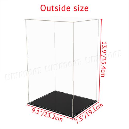 Large Acrylic Display Case Clear Perspex Box Dustproof Action Figures Install UK — image 2
