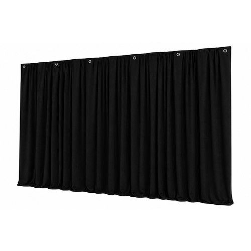 BeamZ PRO MOLTON320 Stage Backdrop Theatrical Drape 300 x 300cm - Black