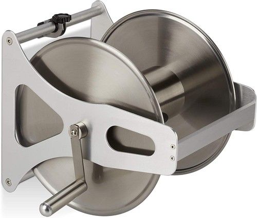 Professional Stainless Steel and Aluminium Outdoor Garden Metal Hose Reel