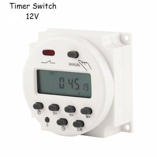 DC 12V 16A LCD Digital Timer Switch Electronic Power Programmable Time Relay UK — image 5