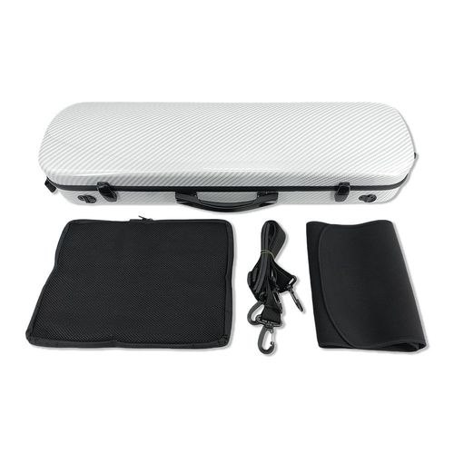 4/4 violin Case mixed Carbon fiber White case Light  Sheet bag Code lock new — image 2