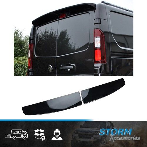 BARN DOOR REAR SPOILER IN GLOSS BLACK FOR RENAULT TRAFIC 2014+