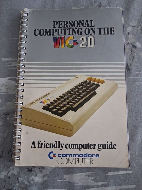 Commodore VIC-20 Personal Computing User Manual Spiral-Bound Vintage Guide — image 1