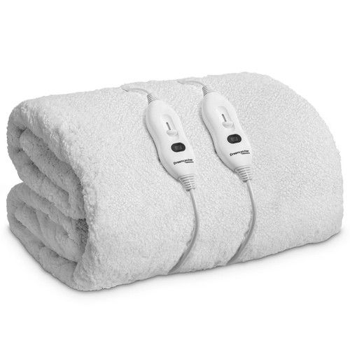 Dreamcatcher Double Size Electric Blanket 193x137cm Heated Polar Fleece Dual Con