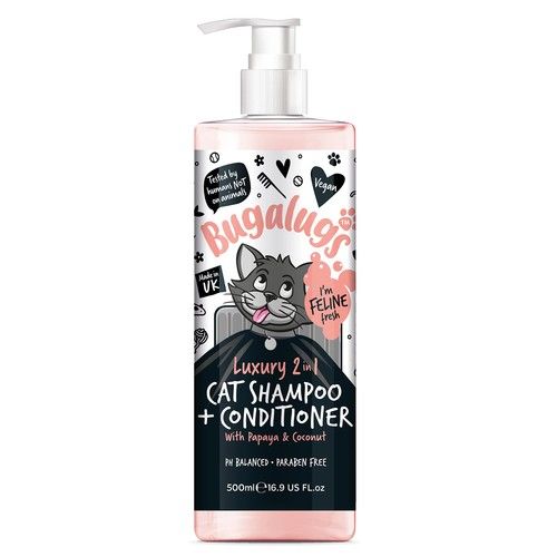 Bugalugs 2 in 1 Cat Shampoo & Conditioner. Cleansing, nourishing and conditionin