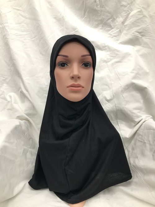 MUSLIM KIDS GIRLS ISLAMIC HEADSCARF PLAIN SCARF ADULT HIJAB ONE PIECE CHILDREN — image 1