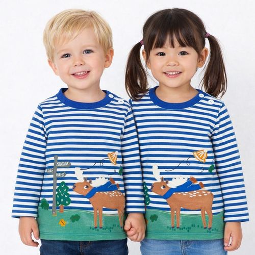 John Lewis Kids Long Sleeve Pure Cotton Windy Moose Top Size 2-3 Years NEW — image 1