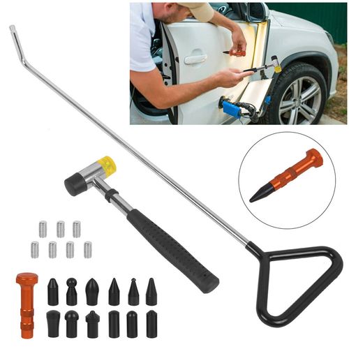14pc Paintless Dent Repair Rod Kit Auto Dent Removal Tools Car Dent Pullout Tool — image 2