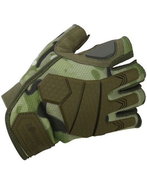KombatUK Mens Airsoft Protective Spec-Ops Alpha Tactical Fingerless Glove Gloves