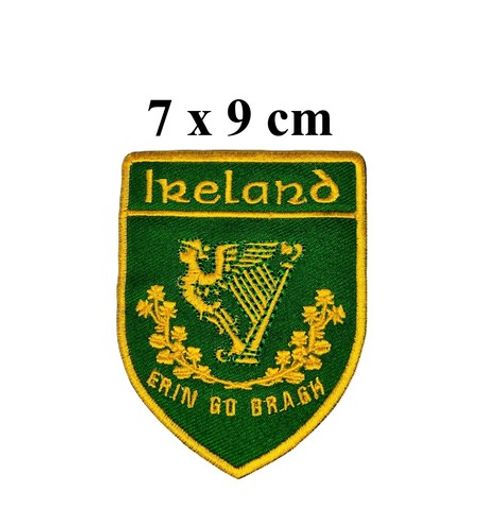 Ireland Erin Go Bragh Ireland Irish Embroidered Iron Sew On Patch Badge Clothe