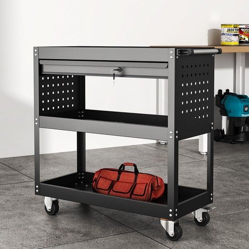 Roller Tool Cabinet Storage Chest Box Roll Cab Garage Storage Tool Trolley Cart
