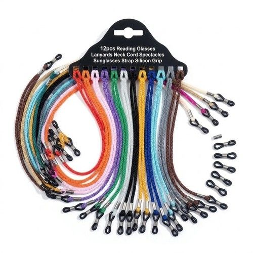 12pcs Reading Glasses Lanyards Neck Cord Spectacles Sunglases Strap Silicon Grip