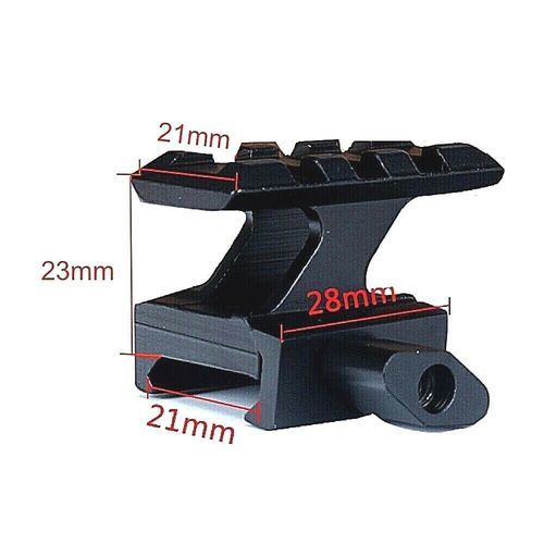 1" Tactical Riser Mount 20mm Picatinny Rail Scope Mount for Red Dot Sight — image 7