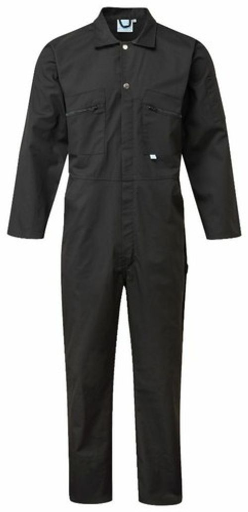 Mens Fort Zip-Front Overalls New Polycotton Coverall Mechanic College Boilersuit