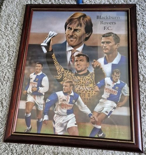Blackburn Rovers Original Artwork 1994/1995 Premier League Champions Players