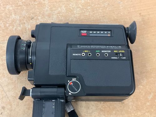 Canon Canosound 312XL-S Super 8 Movie Camera Black Zoom Lens Film Indicator — image 2