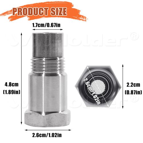 2X Catalytic Converter Check Fix CEL Oxygen O2 Lambda Sensor Spacer Adapter Plug — image 5