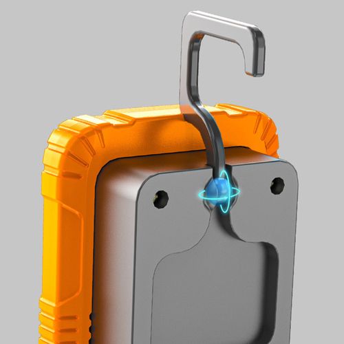 Rubber Grip Rechargeable LED Work Light Mechanic Work Inspection Lamp Hand Torch — image 10