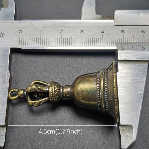 Brass Handle Loud Hand Bell Small Hand Bell for Weddings, School Classroom Game — image 7