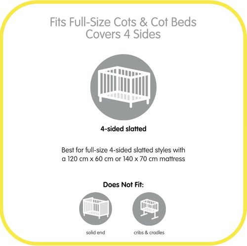 BreathableBaby Breathable Mesh Liner For Cot Beds — Covers 4 Sides — image 4