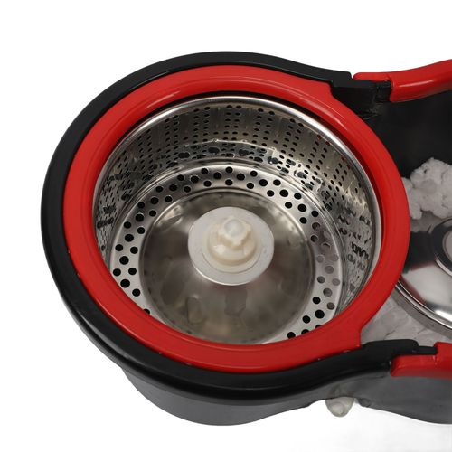 360° Spin Mop Bucket Set Wringer 3 Microfiber Heads Extendable Handle — image 21