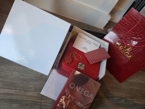 Authentic OMEGA Presentation Watch Box Case Accessories Set ONLY - NO WATCH — image 12