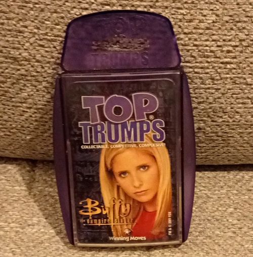 Winning Moves Top Trumps Buffy the Vampire Slayer Card Game Purple Case 2000 — image 1