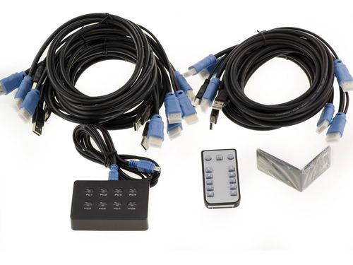Kvm Switch HDMI - USB /// Automatic /// - 8 Ports- With Cords — image 2